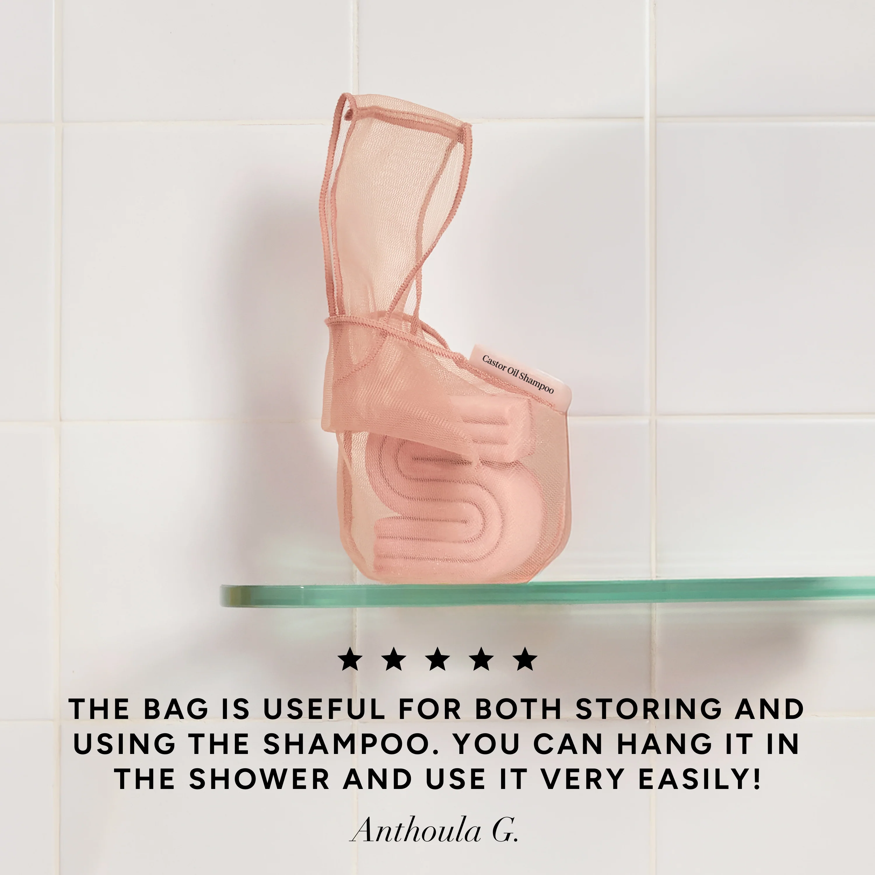 Kitsch Bar Saver Bag - CASTOR OIL Shampoo - Image 2