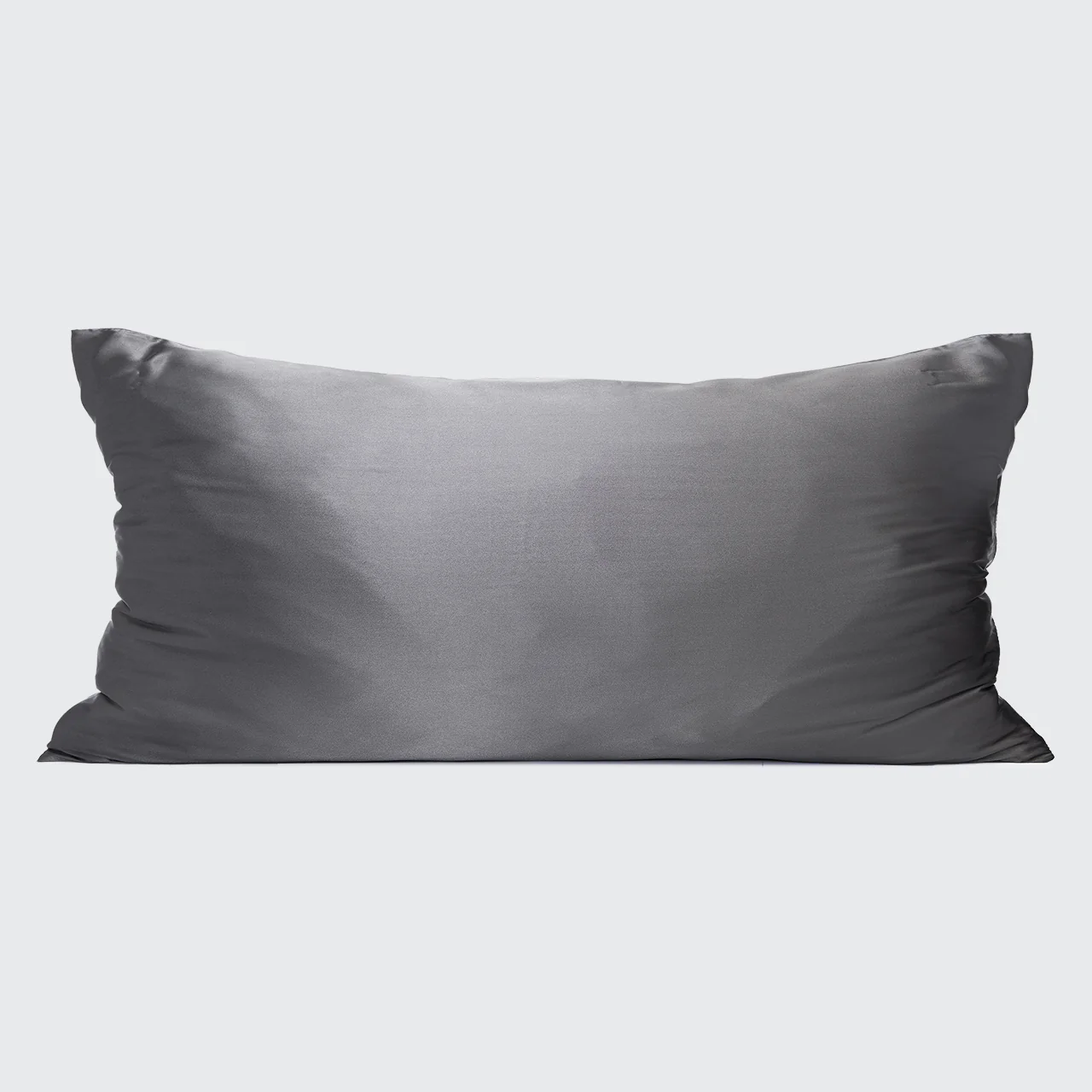 Satin Pillowcase in Charcoal 2 Pack - King - Image 4