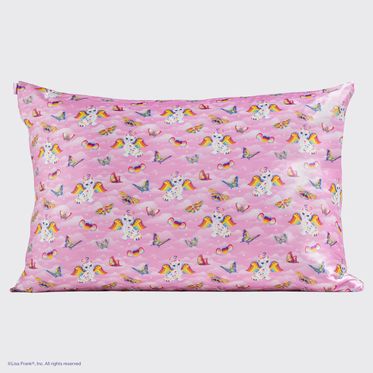 Lisa Frank x Kitsch Satin Pillowcase in Angel Kitty™ 2 Pack - Image 4