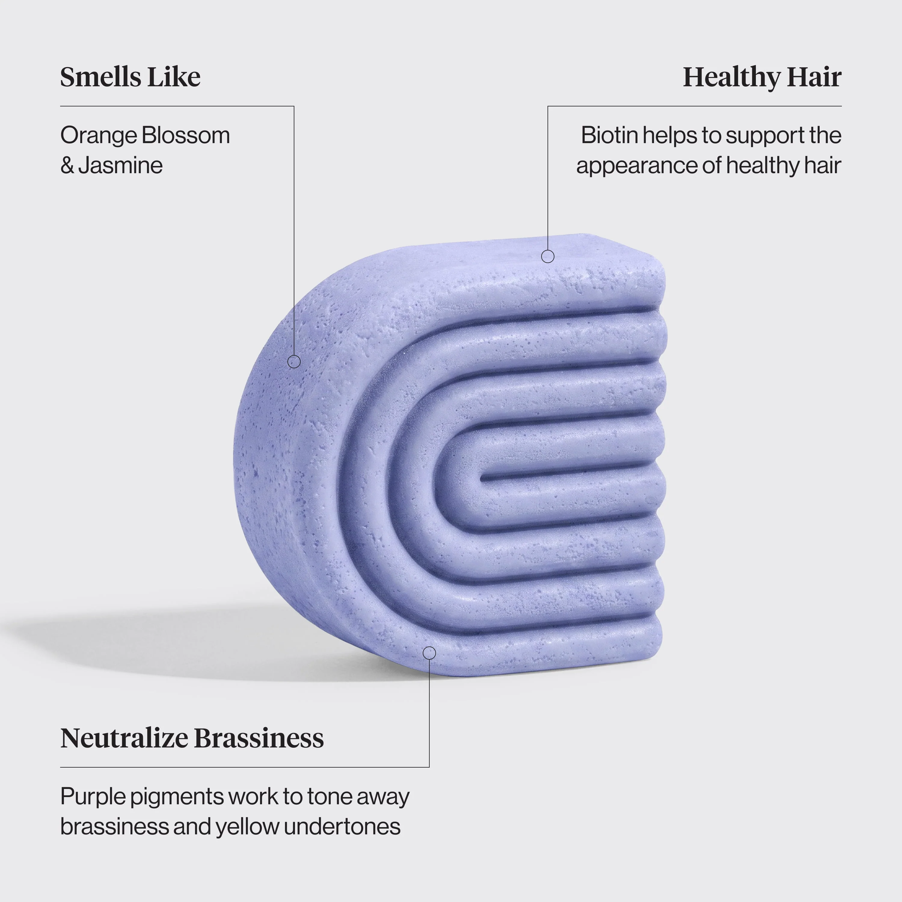 Purple Toning Conditioner Bar for Color-Treated & Grey Hair - Image 3