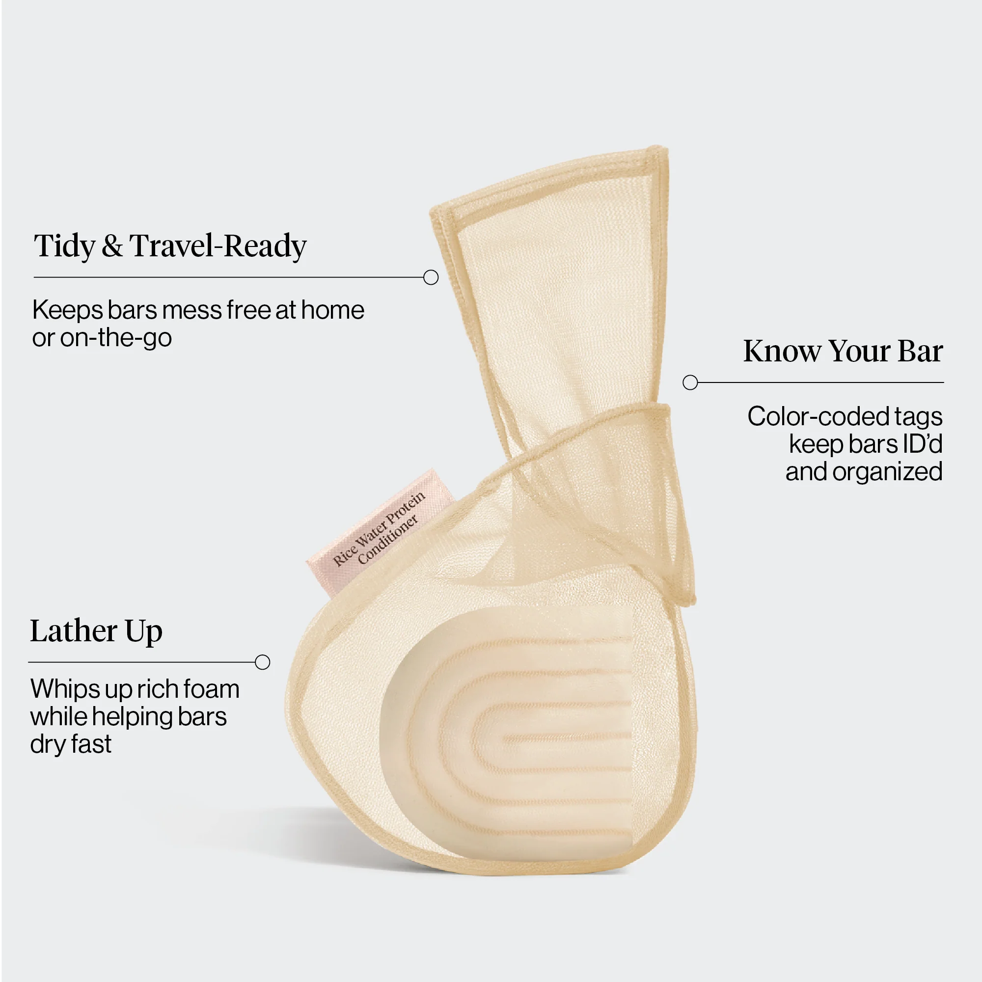 Kitsch Bar Saver Bag - RICE WATER PROTEIN Conditioner - Image 3