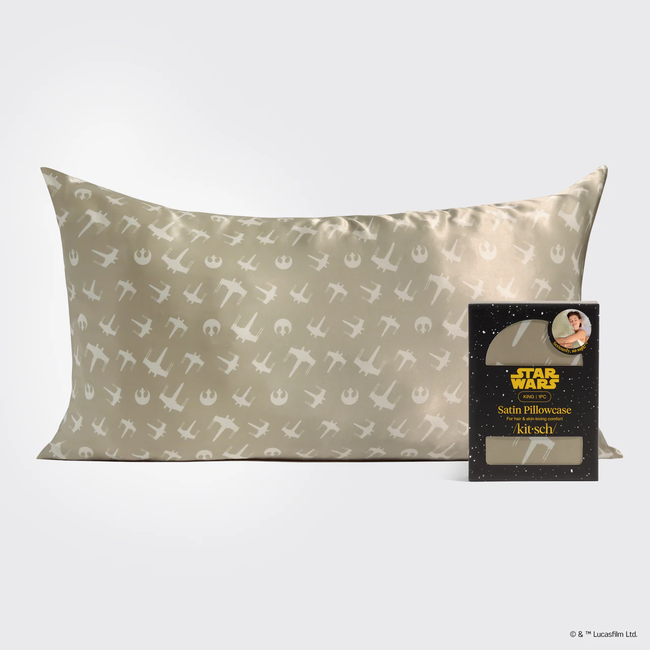 Star Wars™ & Kitsch Satin Pillowcase in Rebel Alliance 4 Pack - King