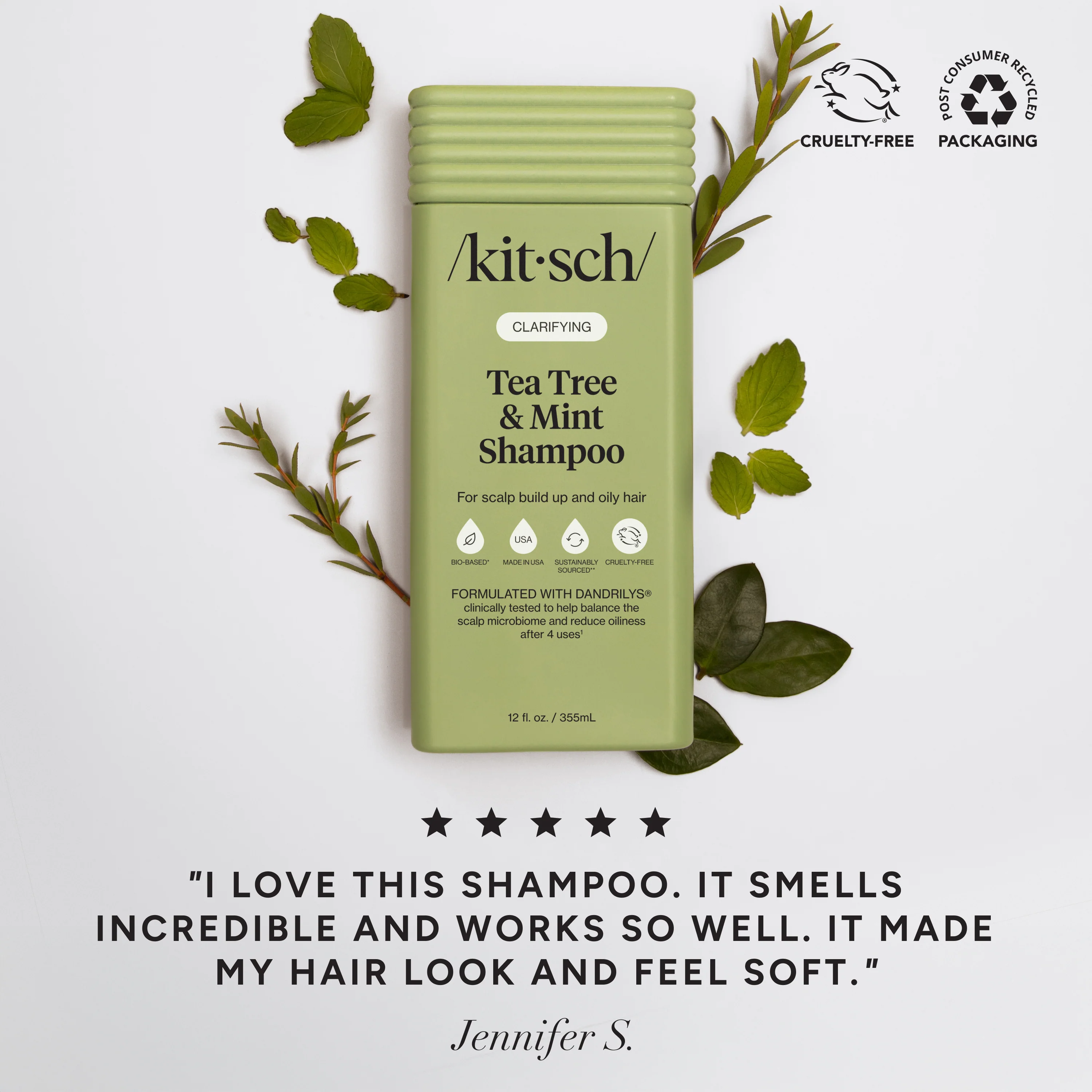 Tea Tree & Mint Clarifying Shampoo & Conditioner Combo - Image 2